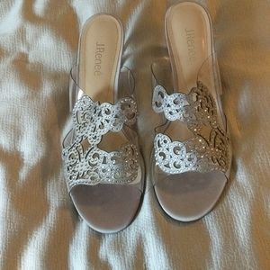 Brand new clear sandals